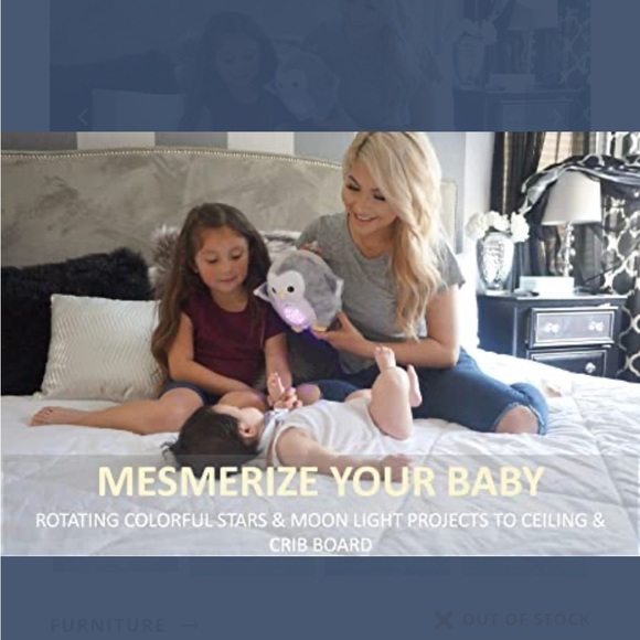 Mommy Paradise Soothing Sleep Baby Owl with Cry Sensor, White Noise, Lights - Picture 17 of 17